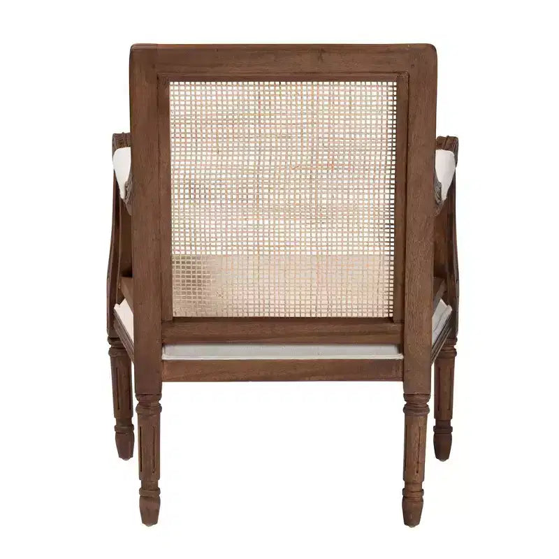 Fauteuil d'appoint Desmond en tissu et bois bali & pari