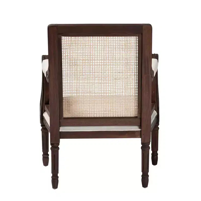 Fauteuil d'appoint Desmond en tissu et bois bali & pari