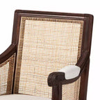 Fauteuil d'appoint Desmond en tissu et bois bali & pari