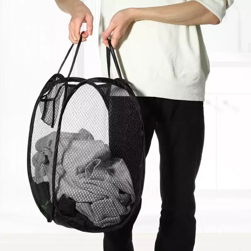Panier à linge pliable en maille Unique Bargains 40 litres 1 pièce