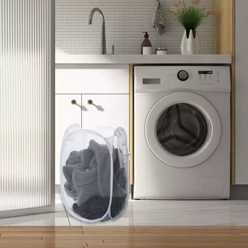 Panier à linge pliable en maille Unique Bargains 40 litres 1 pièce