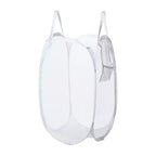 Unique Bargains Folding Mesh Laundry Hamper 10.57 Gallon 1 Pc