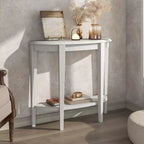 Console en demi-lune de transition 36" Heartrhythm avec étagère - Boutique 24h/24, 7j/7 à domicile