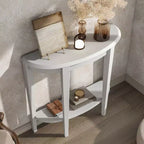Console en demi-lune de transition 36" Heartrhythm avec étagère - Boutique 24h/24, 7j/7 à domicile