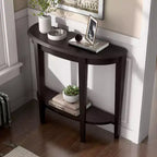 Console en demi-lune de transition 36" Heartrhythm avec étagère - Boutique 24h/24, 7j/7 à domicile