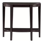 Console en demi-lune de transition 36" Heartrhythm avec étagère - Boutique 24h/24, 7j/7 à domicile