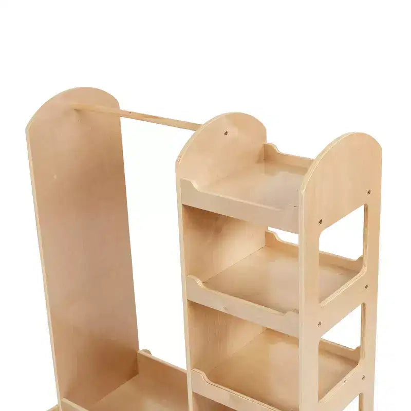 Centre de déguisement ECR4Kids avec miroir, Organisateur de costumes, Meuble Montessori