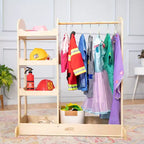 Centre de déguisement ECR4Kids avec miroir, Organisateur de costumes, Meuble Montessori