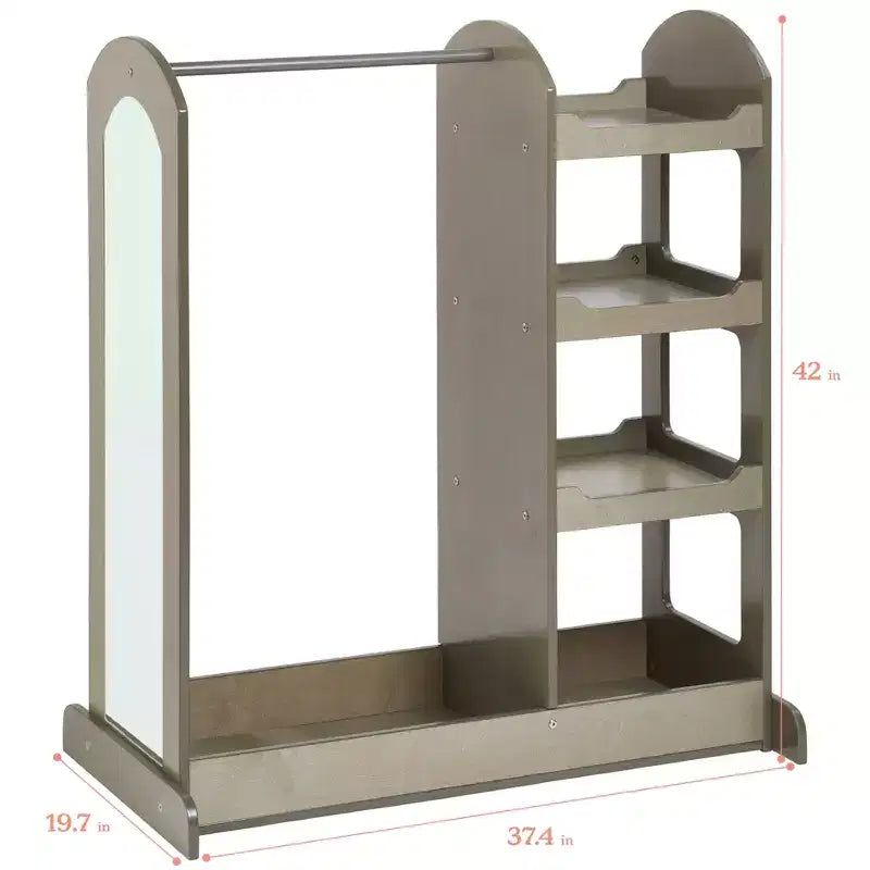 Centre de déguisement ECR4Kids avec miroir, Organisateur de costumes, Meuble Montessori
