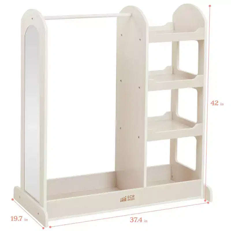 Centre de déguisement ECR4Kids avec miroir, Organisateur de costumes, Meuble Montessori