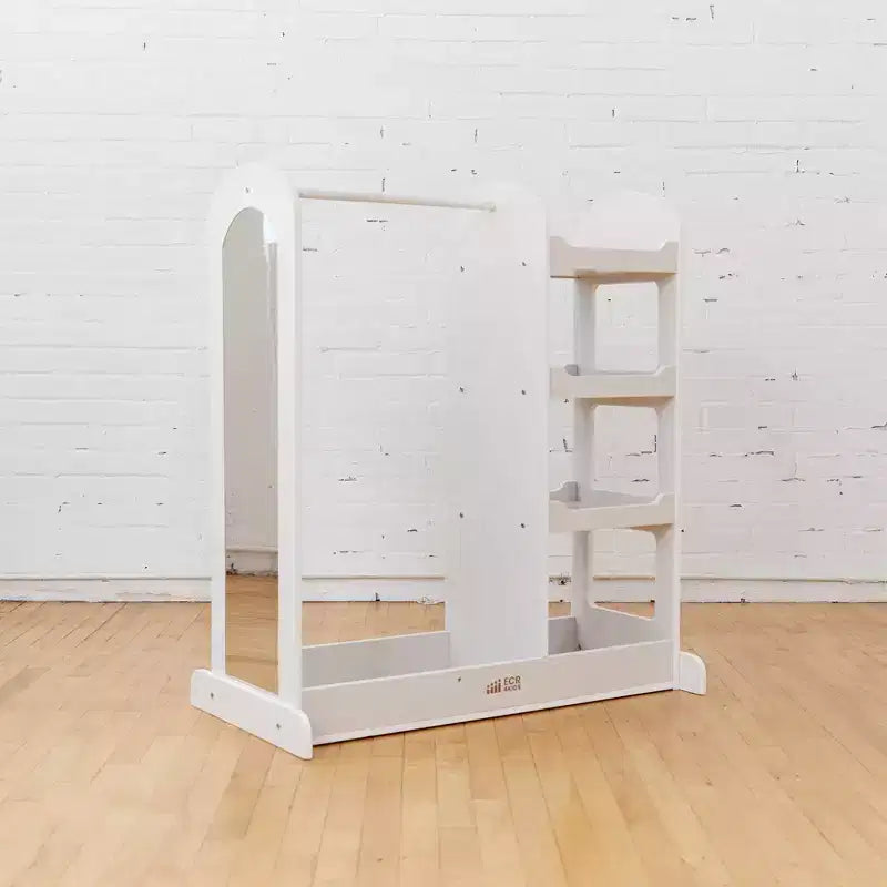 Centre de déguisement ECR4Kids avec miroir, Organisateur de costumes, Meuble Montessori