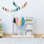 Centre de déguisement ECR4Kids avec miroir, Organisateur de costumes, Meuble Montessori