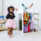 Centre de déguisement ECR4Kids avec miroir, Organisateur de costumes, Meuble Montessori