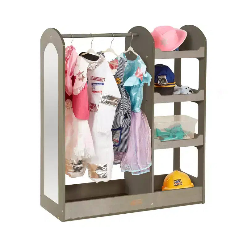 Centre de déguisement ECR4Kids avec miroir, Organisateur de costumes, Meuble Montessori