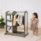 Centre de déguisement ECR4Kids avec miroir, Organisateur de costumes, Meuble Montessori