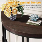 Tribesigns Table console demi-lune de 43 pouces