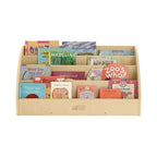 Présentoir à livres pour tout-petits en bois, orienté vers l'avant, ECR4Kids, étagère pour débutants