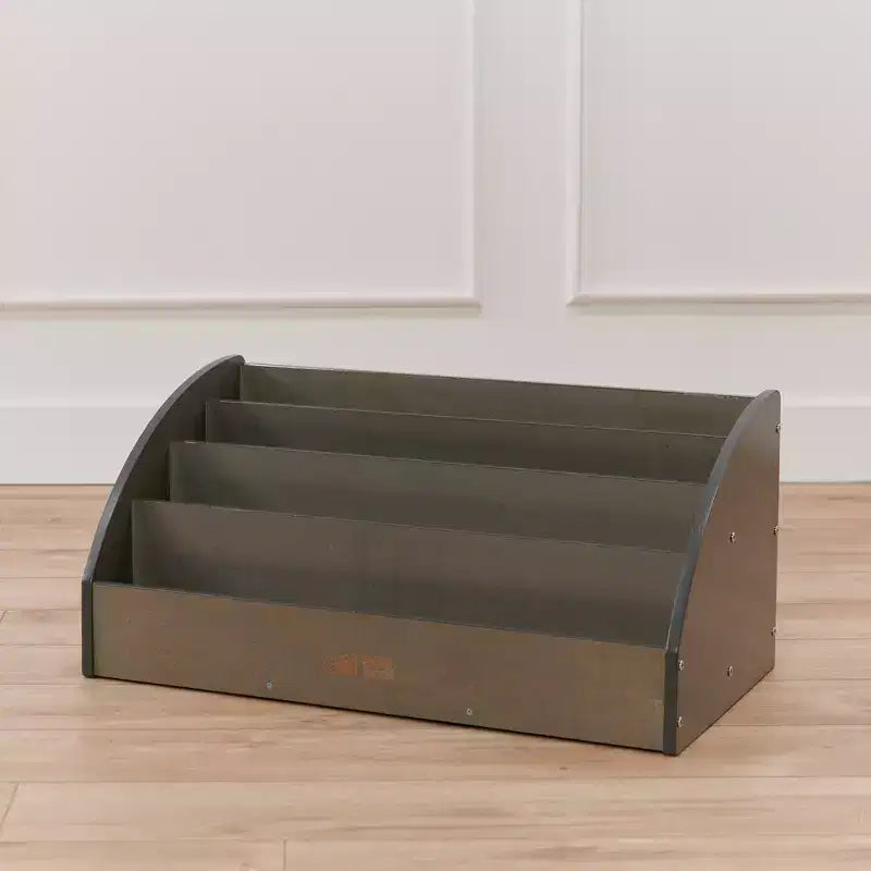 Présentoir à livres pour tout-petits en bois, orienté vers l'avant, ECR4Kids, étagère pour débutants