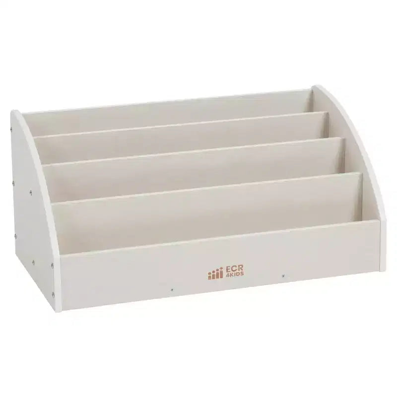 Présentoir à livres pour tout-petits en bois, orienté vers l'avant, ECR4Kids, étagère pour débutants