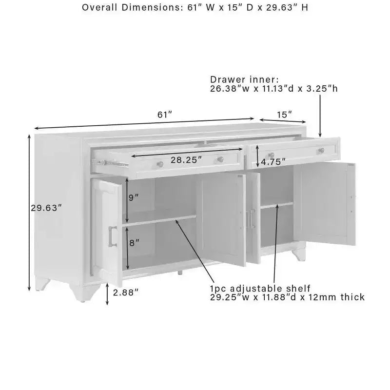 Buffet Tara vieilli - Crosley