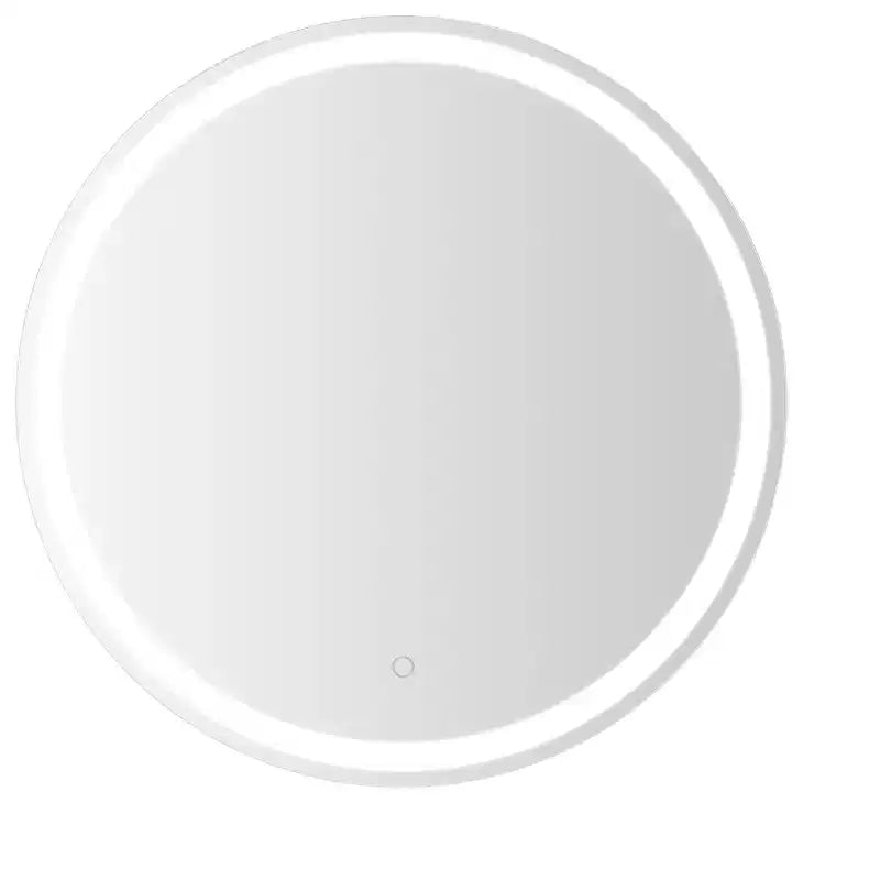 Miroir de salle de bain mural lumineux tri-couleur Dane rond sans cadre anti-buée avant/arrière avec toucher intelligent - JONATHAN Y