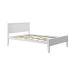 Cadre de lit double Max & Lily avec tête de lit, plateforme de lit en bois massif pour enfants