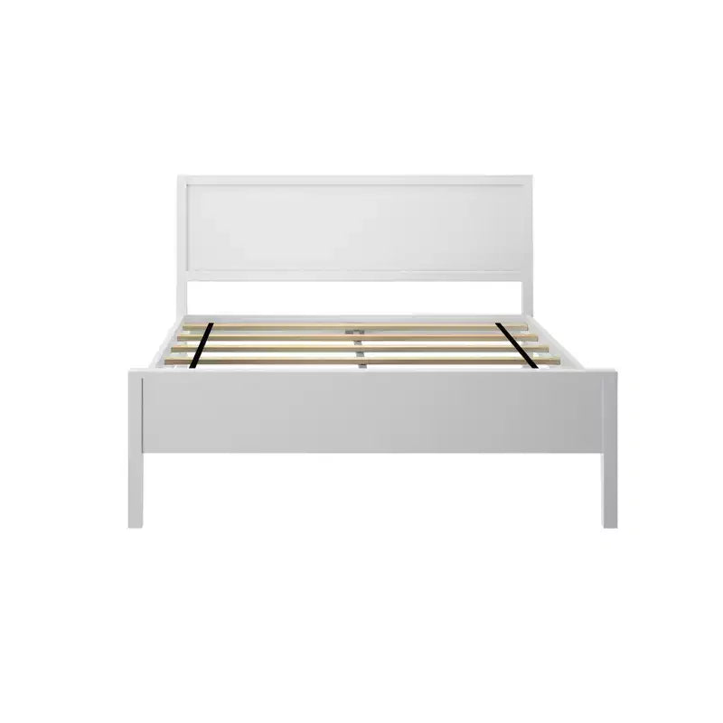 Cadre de lit double Max & Lily avec tête de lit, plateforme de lit en bois massif pour enfants
