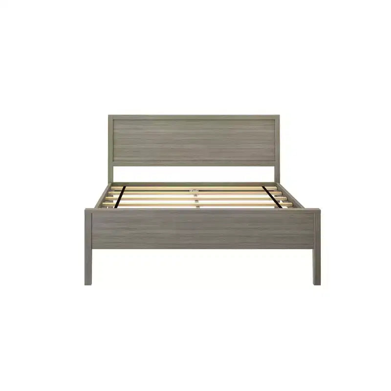 Cadre de lit double Max & Lily avec tête de lit, plateforme de lit en bois massif pour enfants