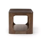 Table basse rectangulaire moderne Plank+Beam en bois massif 40 avec étagère de rangement