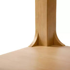 Table basse rectangulaire moderne Plank+Beam en bois massif 40 avec étagère de rangement