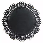 12.5 Miroir mural décoratif en dentelle métallique florale - Collection Stonebriar