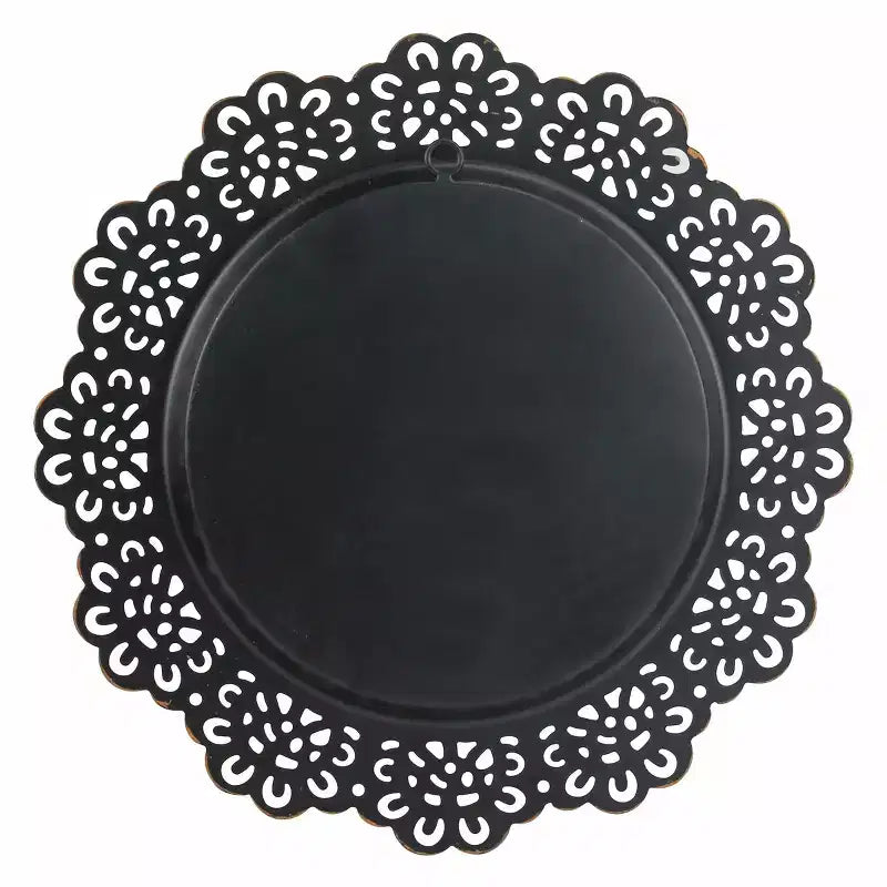 12.5 Miroir mural décoratif en dentelle métallique florale - Collection Stonebriar