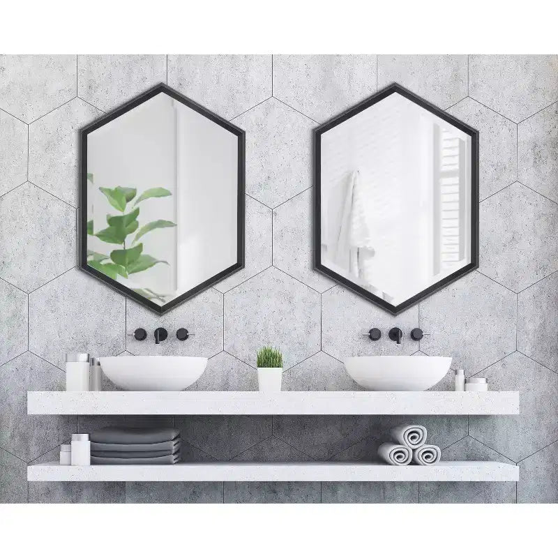 Miroir Mural Hexagonal Calder - Kate & Laurel All Things Decor