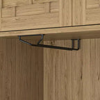 Bahut sur pied 67''/71, Meuble bar, Vaisselier pour cuisine et salle à manger, Naturel 4A - ModernLuxe