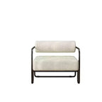 Fauteuil d'appoint moderne en fer, confortable et paresseux pour le salon et la chambre 4A - ModernLuxe