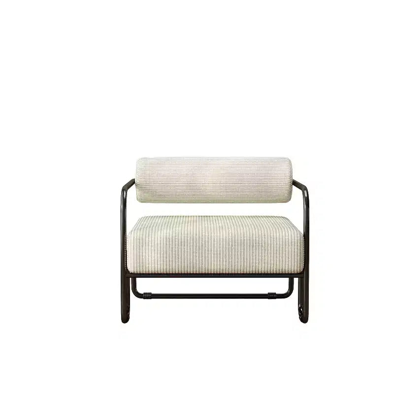 Fauteuil d'appoint moderne en fer, confortable et paresseux pour le salon et la chambre 4A - ModernLuxe