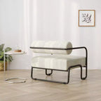 Fauteuil d'appoint moderne en fer, confortable et paresseux pour le salon et la chambre 4A - ModernLuxe