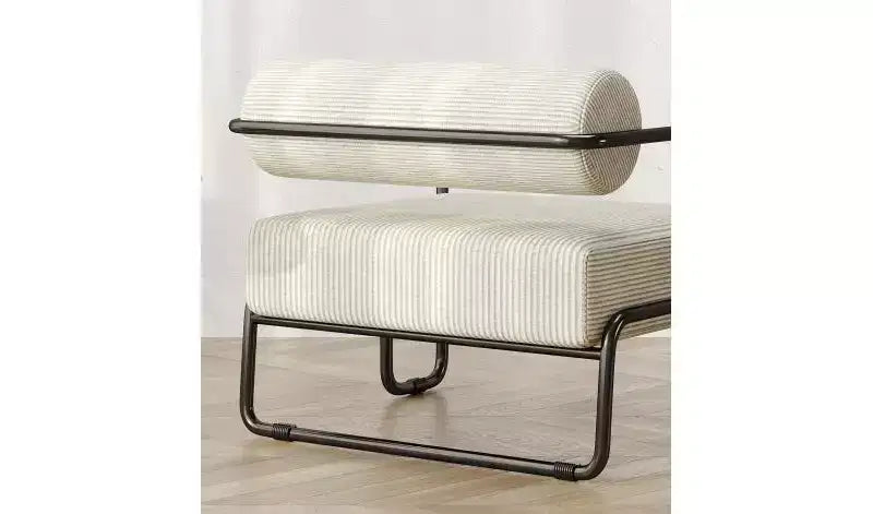 Fauteuil d'appoint moderne en fer, confortable et paresseux pour le salon et la chambre 4A - ModernLuxe