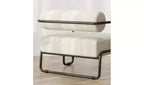 Fauteuil d'appoint moderne en fer, confortable et paresseux pour le salon et la chambre 4A - ModernLuxe