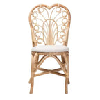 Chaise de salle à manger Jerica bali & pari en rotin naturel, style bohème moderne, couleur marron