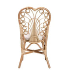 Chaise de salle à manger Jerica bali & pari en rotin naturel, style bohème moderne, couleur marron