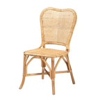 Chaise de salle à manger en rotin naturel moderne Bohème bali & pari Irene