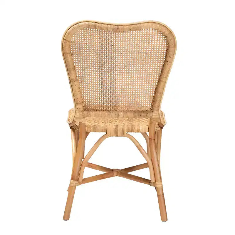 Chaise de salle à manger en rotin naturel moderne Bohème bali & pari Irene