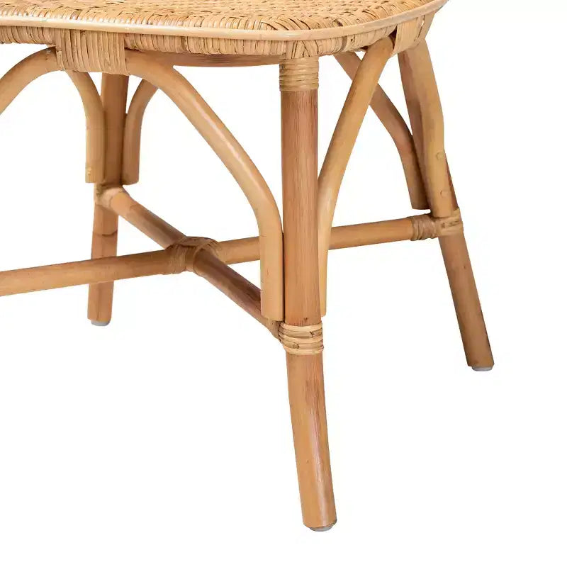 Chaise de salle à manger en rotin naturel moderne Bohème bali & pari Irene