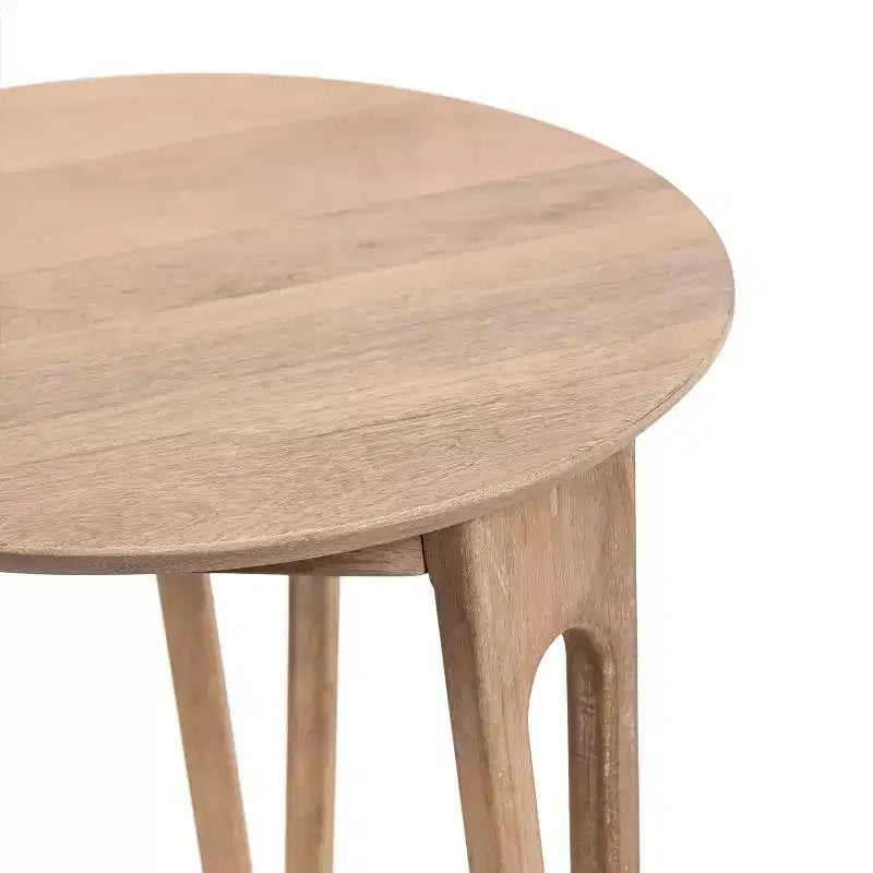 Table d'appoint ronde Kate and Laurel Kershaw, 40,6 x 40,6 x 55,9 cm, naturel