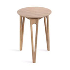 Table d'appoint ronde Kate and Laurel Kershaw, 40,6 x 40,6 x 55,9 cm, naturel