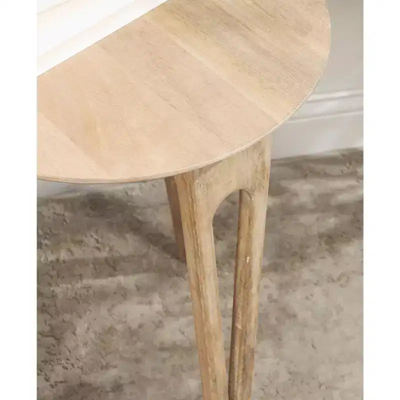 Table d'appoint ronde Kate and Laurel Kershaw, 40,6 x 40,6 x 55,9 cm, naturel