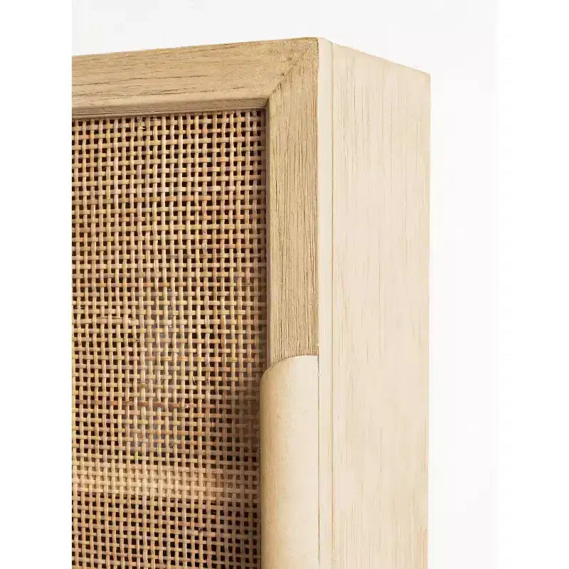 Kate & Laurel All Things Decor Armoire murale en rotin Ori Naturel