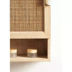 Kate & Laurel All Things Decor Armoire murale en rotin Ori Naturel