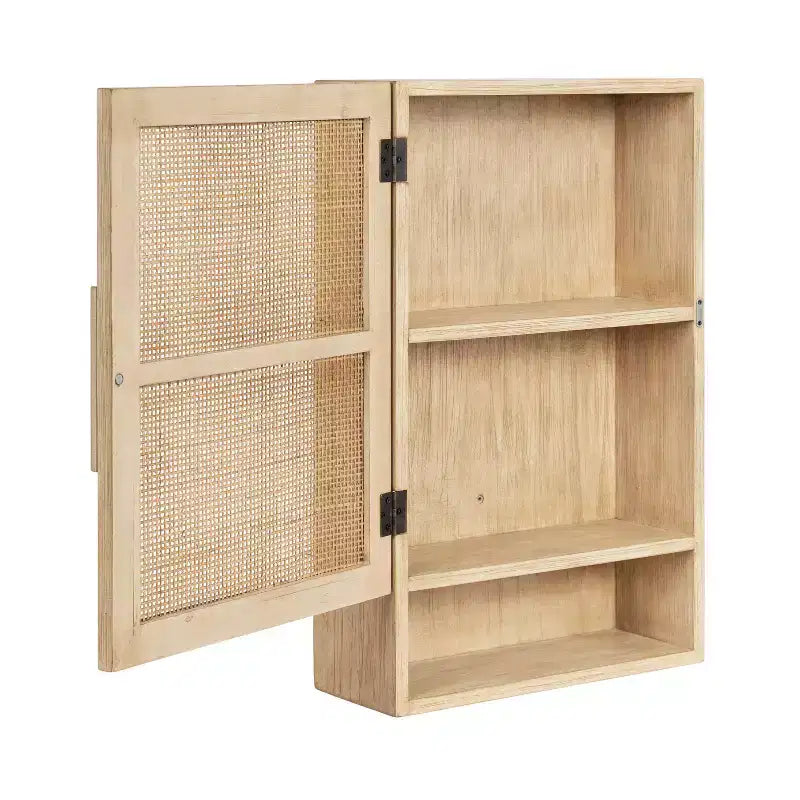 Kate & Laurel All Things Decor Armoire murale en rotin Ori Naturel